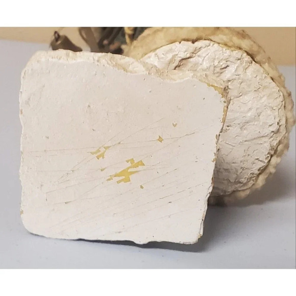 19" Father Christmas ? Tall Resin Statue Fur Trim Beard Wobble Bobble Head - Picture 9 of 9